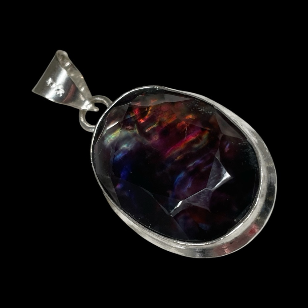 Natural Ammolite Multicolor Pendant  Untreated Gemstone - Picture 3 of 16